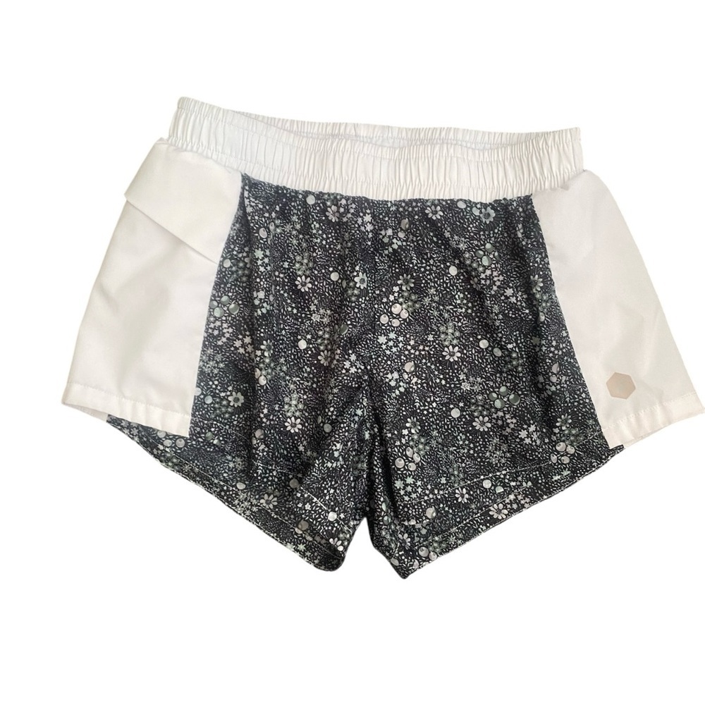 Asics Black and White Athletic Shorts
